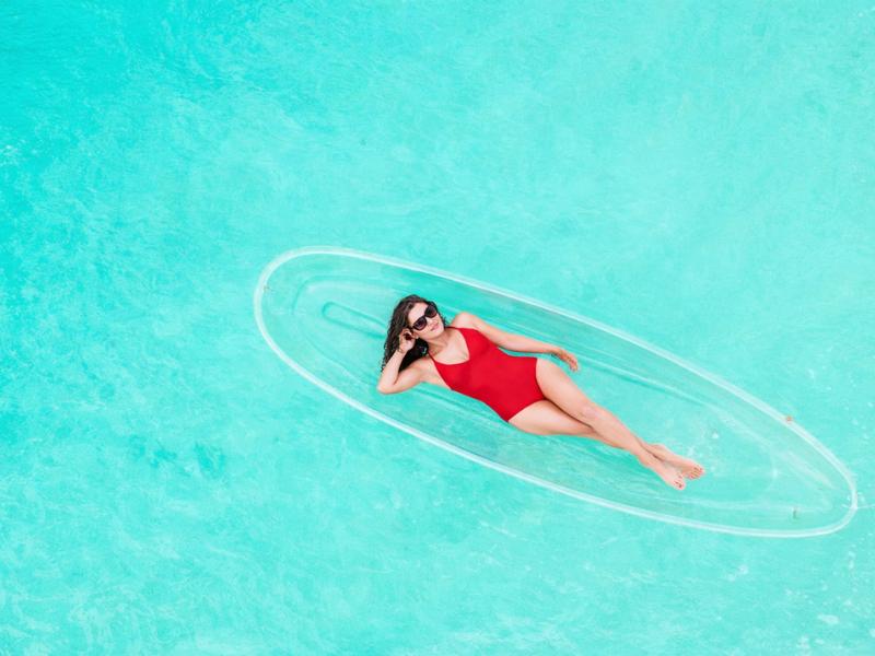 Clear Kayak Photoshoot in Providenciales, Turks & Caicos